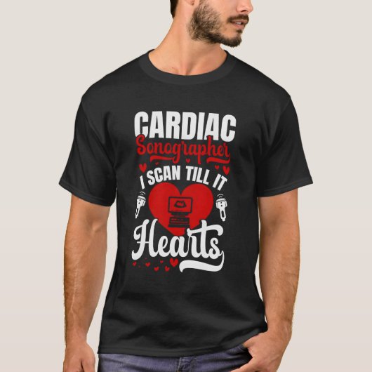 T-shirt Echo Sonographer Cardiographie Ultra Technicien vo (Devant)