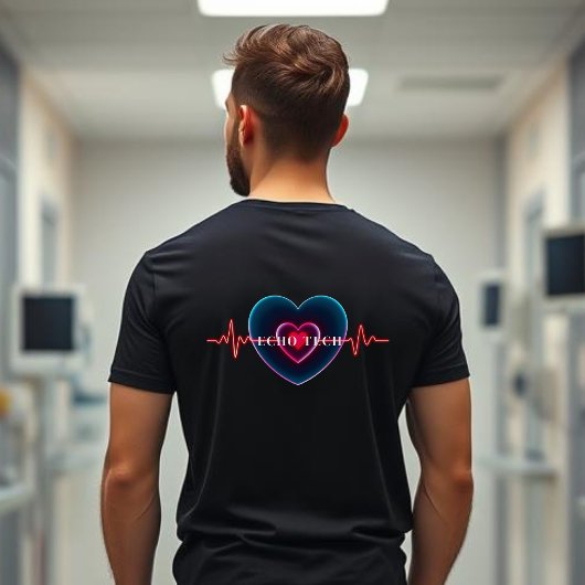 T-shirt Echo Tech | Heartbeat | Heart with EKG