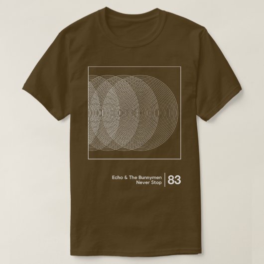T-shirt Echo The Bunnymen Style Minimaliste Graphisme Styl (Design devant)