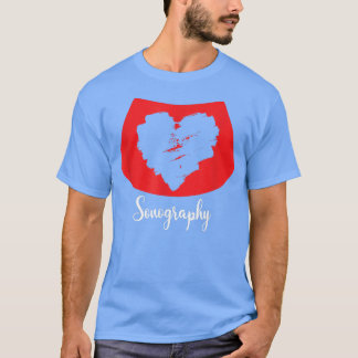 T-shirt Échographie Echographie Echographiste Diagnostic é
