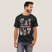 T-shirt échographiste technicien échographie de Pâques lap (Devant entier)