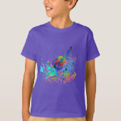 T-Shirt éclaboussé de guitare et d'accords (Devant)