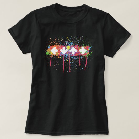 T-shirt Éclaboussure d'arc-en-ciel (Design devant)