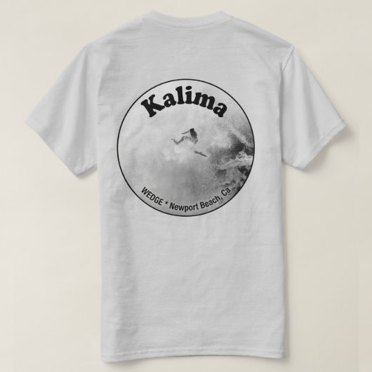 T-shirt Éclaboussure de Bodysurfer (Kalima) (Design dos)