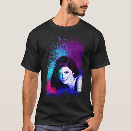 T-shirt Éclaboussure de couleur (Devant)