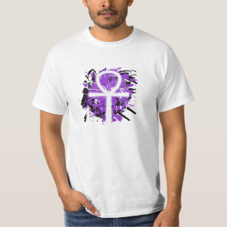 T-shirt Éclaboussure de couleur d'Ankh (pourpre, hommes)