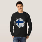 T-shirt Éclaboussure de Finlande (Devant entier)