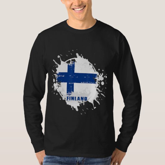 T-shirt Éclaboussure de Finlande (Devant)