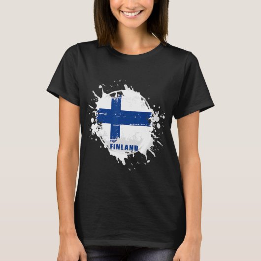 T-shirt Éclaboussure de Finlande (Devant)
