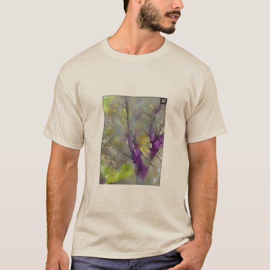 T-shirt Éclaboussure de lavande (Devant)