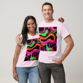 T-shirt Éclaboussure de liquide néon électrique (Unisexe)