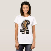 T-shirt éclaboussure de tigre (Devant entier)