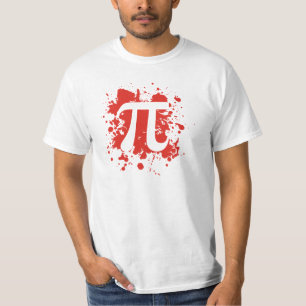 T-shirt éclaboussure du logo pi
