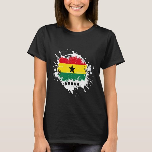 T-shirt Éclaboussure ghanéenne (Devant)