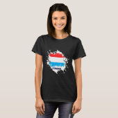 T-shirt Éclaboussure luxembourgeoise (Devant entier)