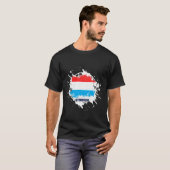 T-shirt Éclaboussure luxembourgeoise (Devant entier)