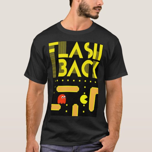 T-shirt Éclair Back PAC Man (Devant)