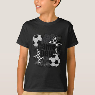 T-shirt Éclair de football vintage jour de match drôle d'é