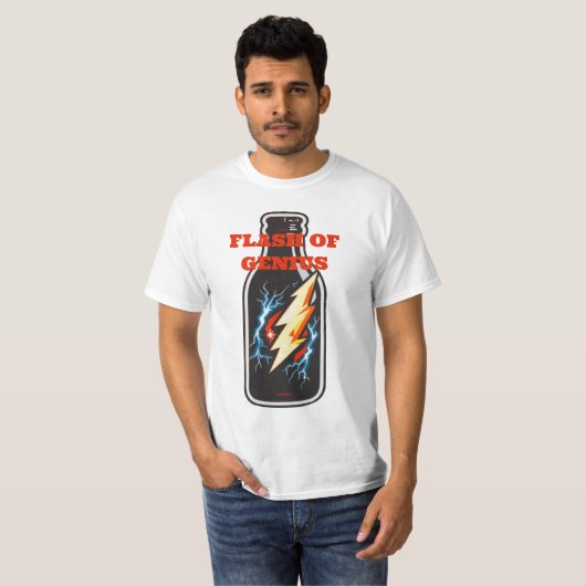 T-shirt Éclair de génie (Devant entier)