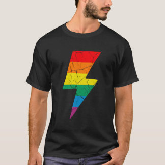 T-shirt Éclair de lumière arc-en-ciel