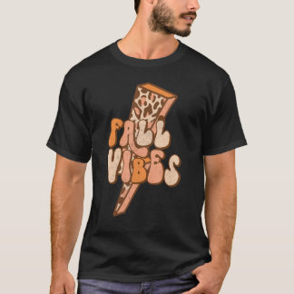 T-shirt Éclair Léopard Rétro Boulon Automne Le