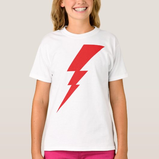 T-shirt Éclair rouge flash (Devant)