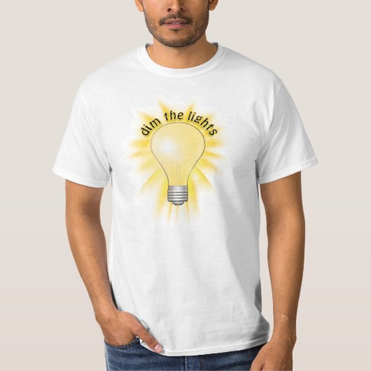 T-shirt Éclairage - Ampoule (Devant)