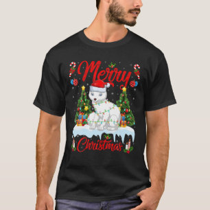 T-shirt Éclairage de la fosse arctique Père Noël Fox arcti