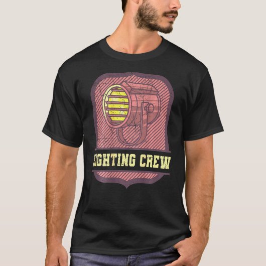 T-shirt Éclairage de l'équipe de théâtre rétro de l'éclair (Devant)