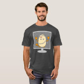 T-shirt Eclairage de l'ordinateur (Devant entier)