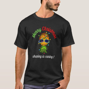 T-shirt Éclairage de Noël à l'envers de l'ananas