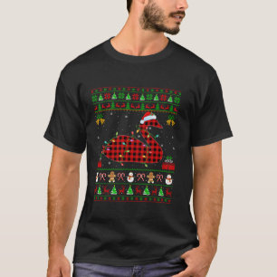 T-shirt Éclairage de Noël Buffalo moche Plaid Père Noël Sw