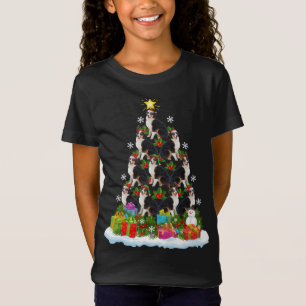 T-Shirt Éclairage de Noël chapeau Australien Berger Christ