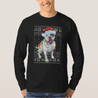 Éclairage de Noël chapeau laide Chien de taureau a
