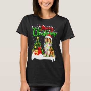 T-shirt Éclairage de Noël Correspondant Père Noël Rough Co