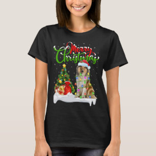 T-shirt Éclairage de Noël Correspondant Père Noël Rough Co