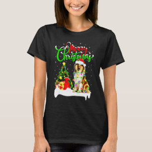 T-shirt Éclairage de Noël Correspondant Père Noël Rough Co