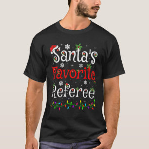 T-shirt Éclairage de Noël Père Noël Favorite Référen