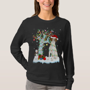 T-shirt Éclairage des arbres de Noël Chapeau Brittany Chie