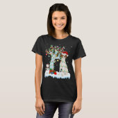 T-shirt Éclairage des arbres de Noël Chapeau Brittany Chie (Devant entier)