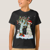 T-shirt Éclairage des arbres de Noël Chapeau Brittany Chie (Devant)