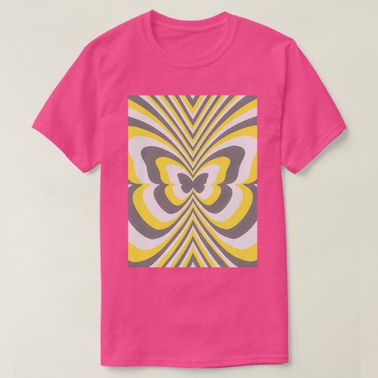 T-shirt Éclairage Jaune Love Heart Café Latte Beurre (Design devant)