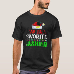 T-shirt Éclairage Noël favoris de Noël Père Noël