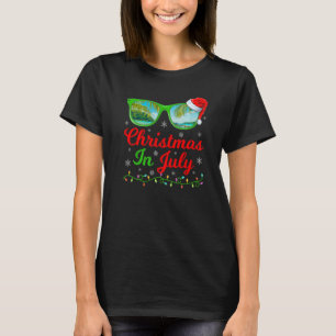 T-shirt Éclairage Noël Lunettes de soleil d'été Noël En Ju