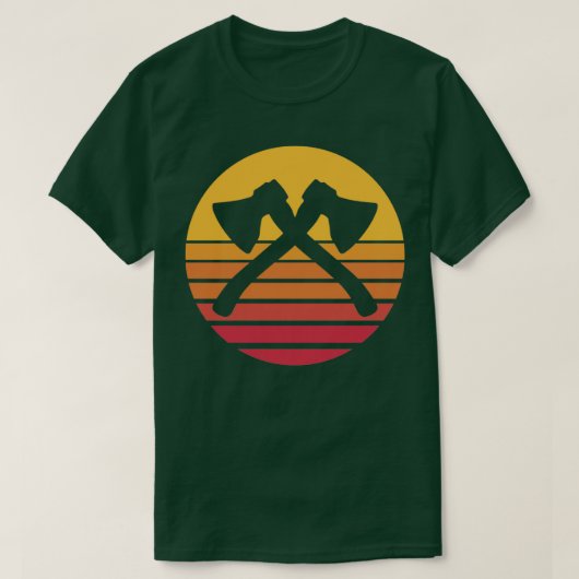 T-shirt Éclairage rétro Sun Ax (Design devant)