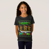 T-Shirt Éclairage Tuba Noël Joyeux Noël Tuba (Devant entier)