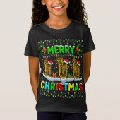 T-Shirt Éclairage Tuba Noël Joyeux Noël Tuba (Devant)