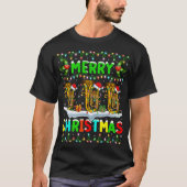T-shirt Éclairage Tuba Noël Joyeux Noël Tuba (Devant)