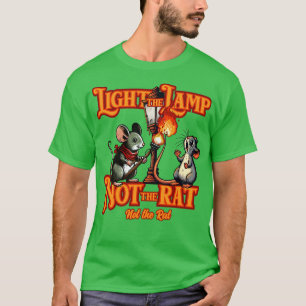 T-shirt Éclairer la Lampe Pas le rat Pas le rat
