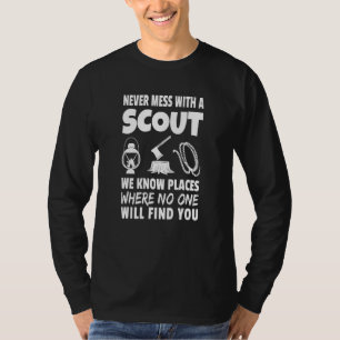 T-shirt Éclaireur Citation Ne Jamais Embêter Un Éclaireur
